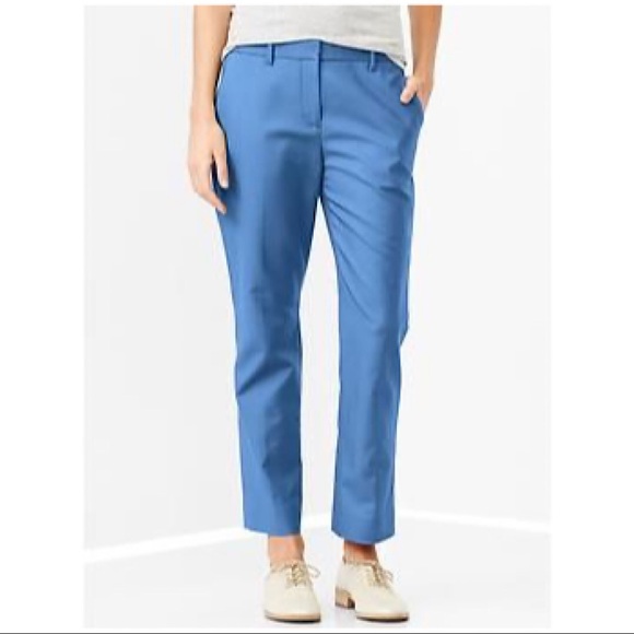 🆕 GAP, Tailored crop pants , blue, size 2R. - Picture 1 of 7